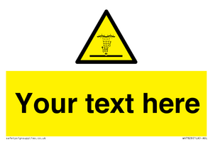 Custom warning geyser water jet